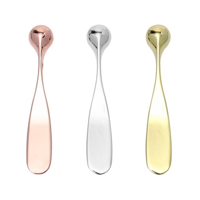 Shisuyan 3Pcs Metal Makeup Spatula Spoon Eye Face Cream Applicator Stick Massager Tools