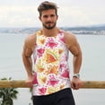 thumbnail image 6 of Logiee Watermelon Print Men's Workout Tank Top,Quick Dry Workout Tank Top,Gym Muscle Tee,Fitness Bodybuilding Sleeveless T Shirt-XX-Large, 6 of 7