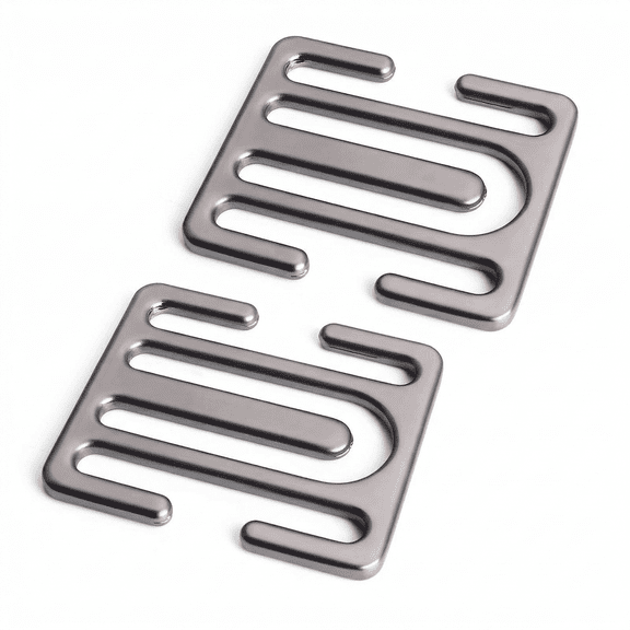 Seatbelt Adjuster, 2 Pack Gunmetal Metal Seat Belt Clip, Universal Car Seat Belt Adjuster for Neck and Shoulder Comfort, Strap Positioner for Adults