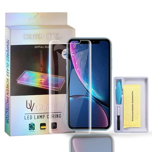 iPhone 13 UV Screen Protector Tempered Glass Shatterproof Full Coverage Tempered Glass Shield with Enhanced Edge