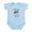 Sky Blue, variant on CafePress - Gobble Wabble Thanksgiving Infant Bodysuit - Baby Light Bodysuit, Size Newborn - 24 Months