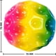 thumbnail image 4 of 3pcs Moon Ball, Rainbow Moon Ball, 7cm Bounce Ball, Small Water Ball, Bath Beach Toy Space Theme Bouncy Balls For Kids Gift n, 4 of 5