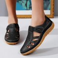thumbnail image 2 of Women's Flat Shoes | Hollow Out Breathable with Adjustable Strap, Comfortable Casual Driving Shoes for Work, 2 of 14