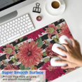 thumbnail image 4 of Long Mouse Pads for Desk,Pioneer Flower Floral Print Pattern Desk Mats on Top Of Desks, Desk Mouse Pad Extra Large with 3mm Non-Slip Base and Stitched Edge for Gaming,Office,Work,Home 31.5"x11.8", 4 of 6