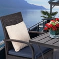 thumbnail image 6 of 3-piece Patio Porch Set, Outdoor Garden Furniture Set: Coffee Side Table & 2 Garden Wicker Chairs, 6 of 8