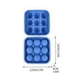 thumbnail image 3 of Bandeja de silicona para cubitos de hielo con forma de balón de fútbol | Molde para cubitos de hielo con forma de balón de fútbol | Molde para cubitos de hielo esféricos grandes con tapa, 3 of 7