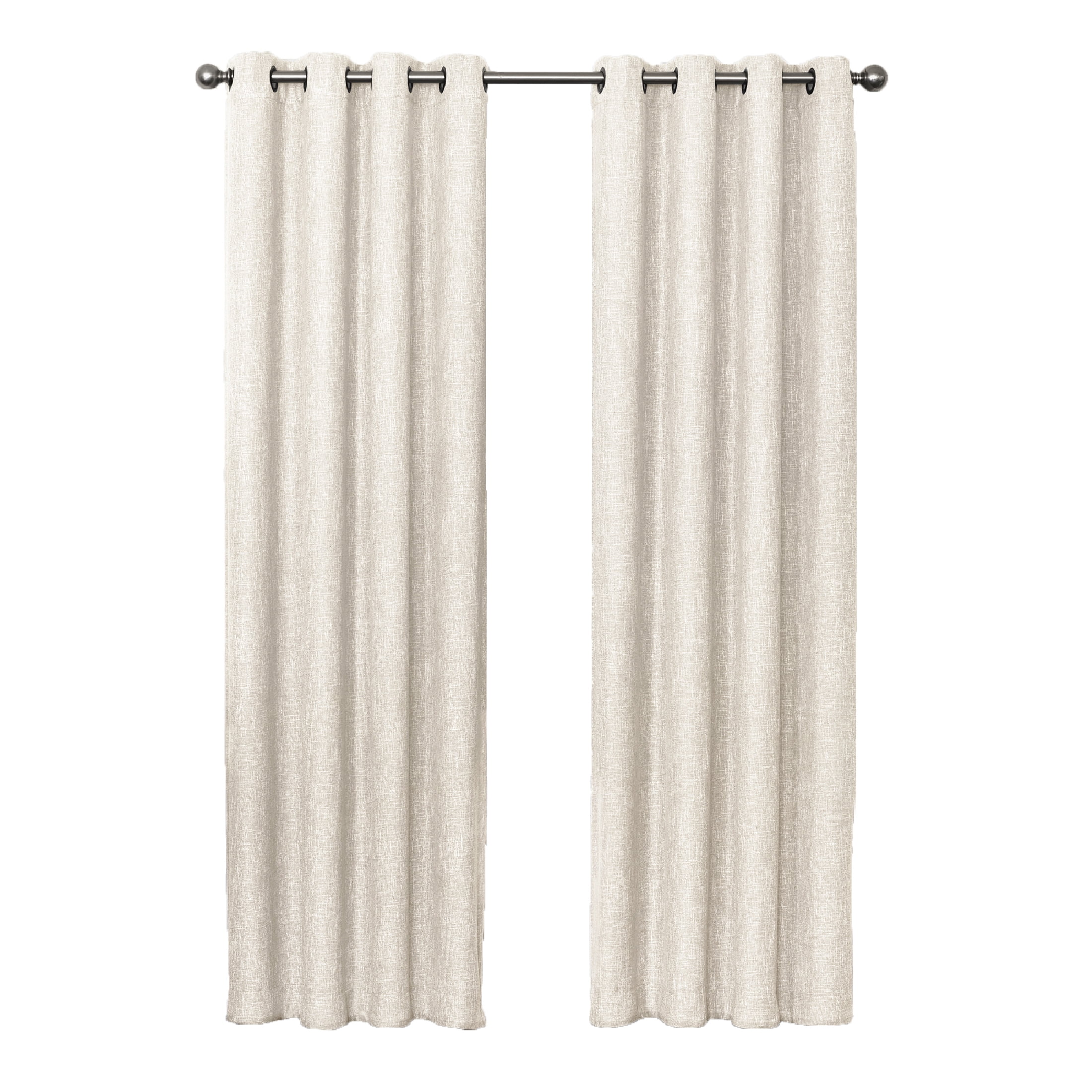 Quinn Blackout Single Curtain Lined Grommet Panel, 50" x 84", Beige