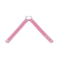 thumbnail image 2 of Gargantilla ajustable de cuero de PU, gargantilla gótica punk, accesorio de disfraz de Halloween para mujeres y niñas, color rosa, 2 of 14