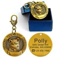 thumbnail image 3 of Pet Artist 3D Gold Personalized Dog Tags with Breeds Customized Name ID Collar Tag Free Engraved, 3 of 6