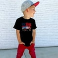 thumbnail image 3 of TOOYOU Boys Summer T-Shirt Kids The Star-Spangled Banner Prints Tops 4Th Of July T Shirt Toddler Independence Day Patriotic Tops Tee Size 4-5 Years Black, 3 of 6