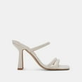 thumbnail image 2 of Dolce Vita Fort Ivory Embossed Stella Slip On Squared Toe Block Heeled Sandals (Ivory Embossed Stella, 10), 2 of 6