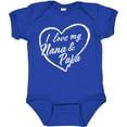 thumbnail image 3 of Inktastic I Love My Nana and Papa in White Chalk Heart Boys or Girls Baby Bodysuit, 3 of 5