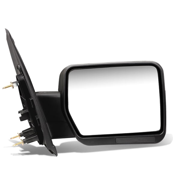 DNA Motoring TWM-019-T222-BK-R For 2004 to 2014 Ford F150 Black Textured Telescoping Manual Folding Side Towing Mirror (Right / Passenger)