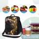 thumbnail image 4 of Disketp Pug Wearing Sunglasses Flowers Bolsa Térmica Estampada para Almuerzo, Lonchera para Hombres y Mujeres Adultos, 4 of 7