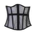 thumbnail image 2 of GZWYHT Belts for Women,Western Belts Lace Corset Belt Waist Corset Top Women Mesh Lace Up Boned Bustier Underbust Corset Work Belt,Womens Belt,Waist Belt Black M, 2 of 8