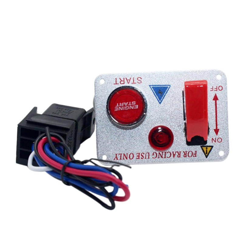 12V Car Auto Ignition Switch Panel Engine Start LED Push Button Toggle
