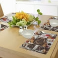 thumbnail image 4 of Ambesonne Coffee Place Mats Set of 4, Croissant and Coffee, Standard Size, Multicolor, 4 of 6