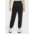 thumbnail image 2 of Nike Womens Cotton Drawstring Jogging Pants 2X Black Moon Fossil White, 2 of 3