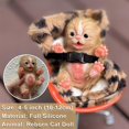 thumbnail image 2 of Minigato de silicona Reborn Animal Doll Yokyyi, 13 cm, realista, 2 of 6