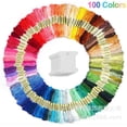 thumbnail image 1 of Hilos de bordar para punto de cruz, bordado, tejer, pulseras brasileñas, hilos de coser, herramientas, accesorios, 100 colores. ACTIVE Biensenido a ACTIVE, 1 of 3