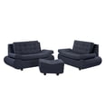 thumbnail image 1 of Sala Bali Rogga (Love Seat, Love Seat, Taburete) Azul Acero, 1 of 9