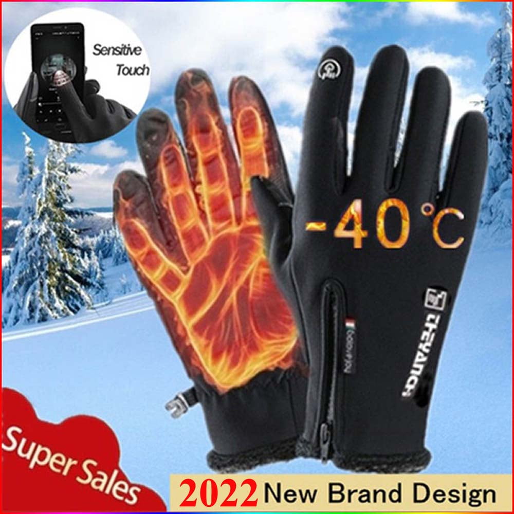 Motorcycle Bike Touch Screen Warm Gloves Thermal Mitts Skiing Climbing Windproof 