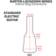 thumbnail image 5 of Barton Lockdown Premium Electric Guitar Gig Bag, Goldenrod, 5 of 5