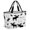 Black White, variant on Black Moose Beach Bag for Women, Large Breathable Mesh Beach Tote Bag, Modern Abstract Art Sandproof Lightweight Travel Bags for Vacation Picnic Swimming Pool 15.7"x15.7"x9.1"