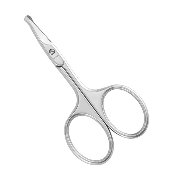 LIVINGO Nose Hair Scissors for Men, Small Curved Rounded Tip for Facial