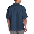 thumbnail image 2 of 2-PACK Chef Code Basic Short Sleeve Chef Coat with Pearl Buttons, Chef Jacket, Navy, 2XL, 2 of 2