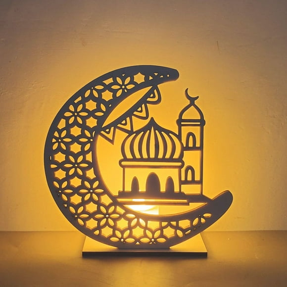Eid Mubarak Decorations, Easy Assembly For Islamic Eid Gifts Diy Mubarak Lights, 16*20Cm, Convenient To Use
