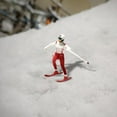 thumbnail image 3 of Diorama 1/87 Figuras de esquí Adornos de micropaisajes Personaje de película Miniatura Rojo, 3 of 9