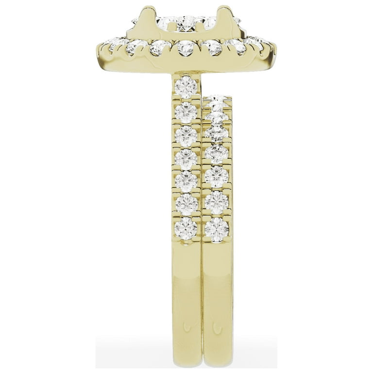 LADIES BRIDAL SET 2.00CT ROUND DIAMOND 10K YELLOW GOLD LADIES BRIDAL SET 2.00CT ROUND DIAMOND 10K YELLOW GOLD