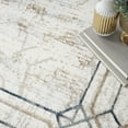 thumbnail image 6 of Nourison Glam Geometric Ivory/Taupe 5'3" x 7'3" Area Rug, (5x7), 6 of 9