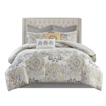 Gracie Mills Leo 8 Piece Reversible Floral Cotton Comforter Set GRACE-10702