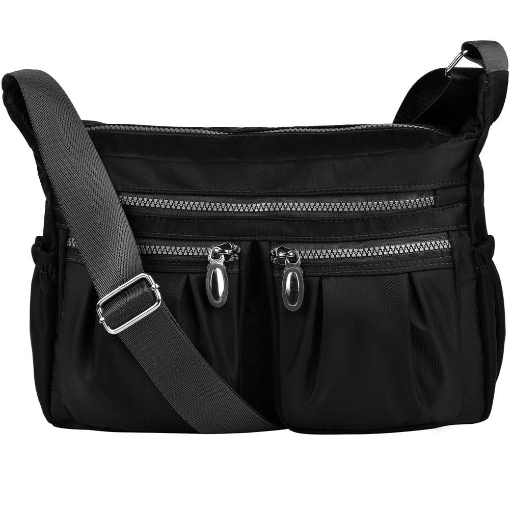 Clearance!! Women Cross Body Shoulder Bag,Small Multi Pockets Waterproof Nylon Zippers Messenger Bag for Ladies