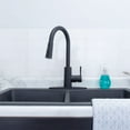 thumbnail image 5 of JS High-Arc Black Pull-Down Kitchen Faucet, Single Lever Handle, 2 Function Sprayer, 5 of 7