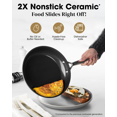thumbnail image 3 of Gotham Steel PRO 10 Inch Ceramic Non Stick Frying Pans, Hard Anodized Frying Pans Nonstick Skillet, Ultra Lightweight Skillet, Stay Cool Handles, Induction Oven and Dishwasher Safe, Non Toxic, 3 of 7
