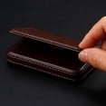 thumbnail image 7 of Hzzsbu PU Leather Credit Card Holder Sized Stitched Business Card Case Credit Card Wallet With Magnetic Shut For Men Women, 7 of 7