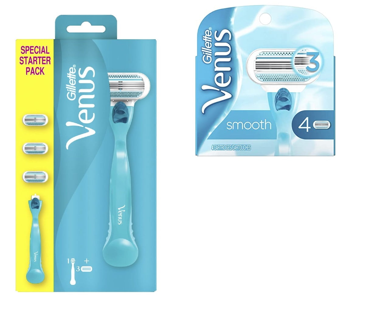 Gillette Venus for Women with Razor + Refill Blades
