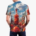 thumbnail image 6 of Salouo Tomato Field Bottle for Men's Short Sleeve Polo Shirts,Polo Shirts for Men Performance Short Sleeve Golf Shirt Athletic Casual Collared T-Shirt-XX-Large, 6 of 8
