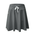 thumbnail image 4 of Tumotour Swim Skirtr For Women Solid Liner Quick Dry Bathing Suit Swimsuit Bottoms With Zipper Pocket Swim Skirt, 4 of 9