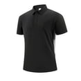 thumbnail image 1 of pstuiky camisetas de hombre, Camisa de manga corta de color liso para hombre, camisa informal de vacaciones con cuello bordado de manga corta. camisas casuales para hombre xl, 1 of 8