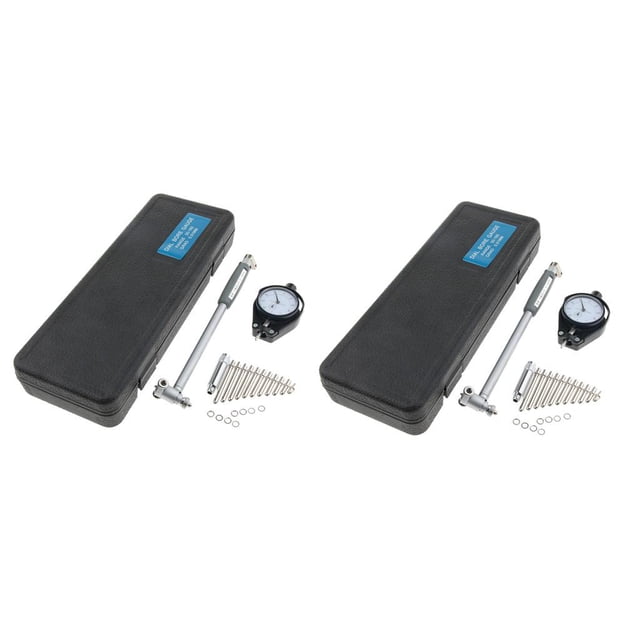 2 Unids Indicador de Diámetro de Calibre de Dial Indicador de Soporte Diámetro Inoxidable y Plástico Súper Precisión de Hasta Mm DYNWAVEMX Medidor de calibre de orificio