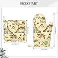thumbnail image 4 of Disketp Cartoon Dinosaurs Oven Mitts And Potholders Bbq Gloves-Oven Mitts And Pot Holders With Recycled Infill Silicone Non-Slip Cooking Gloves For Cooking Baking Grilling, 4 of 9