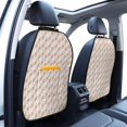thumbnail image 5 of Uemuo Hand Drawn Snake Printed Car Back Seat Protector,2 Pcs Backseat Car Organizer, Kick Mats Back Seat Protector , Back Seat Organizer for Kids, 5 of 8