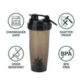 thumbnail image 4 of Athletic Works 24 oz Black Tinted Fitness Shaker Bottle - Tritan, Bpa-Free, 4 of 8