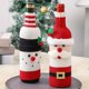 thumbnail image 5 of ChristmaWine Bottle Cover Christmas Decorations Old Man Reindeer Snowman Knitted Wine Bottle Cover Bottle Cover Champagne, 5 of 5