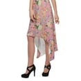 thumbnail image 3 of Moomaya Printed High-Low Style Sleeveless Dress For Women With Halter Neck, 3 of 5