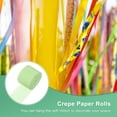 thumbnail image 5 of Uxcell 8-Rolls Crepe Paper Streamer, 656ft Crepe Streamers for Christmas Supplies [Cream Green-1.8 Inch x 82 Ft/Roll], 5 of 8